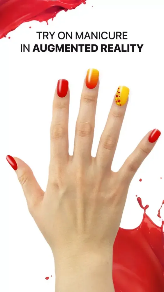 Capturas de pantalla de AR Nail Design - Polish Art