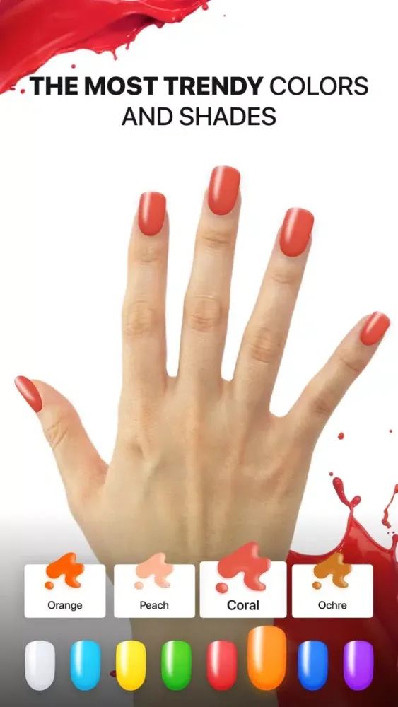 Capturas de pantalla de AR Nail Design - Polish Art