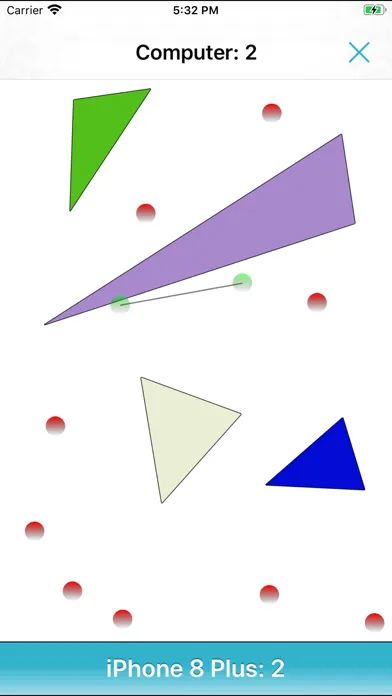 Capturas de tela do Triangle Game