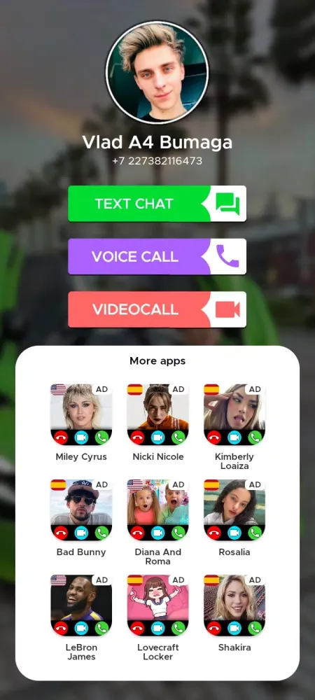 Zrzuty ekranu Videocall with Vlad A4 Bumaga