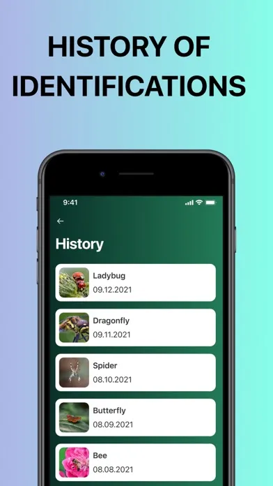 Ảnh chụp màn hình của Bug IdentifierーIdentify Insect