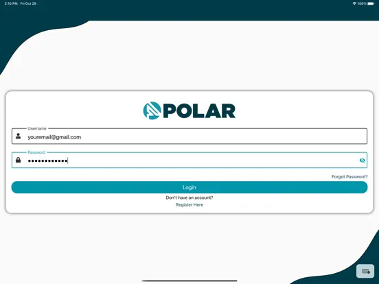 ภาพหน้าจอของ Polar eBill iPad 