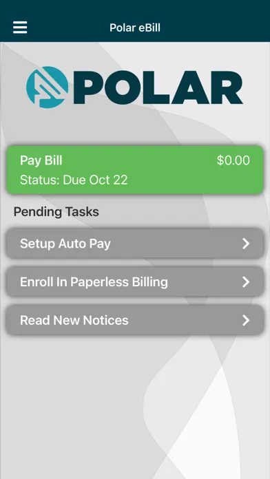 ภาพหน้าจอของ Polar eBill
