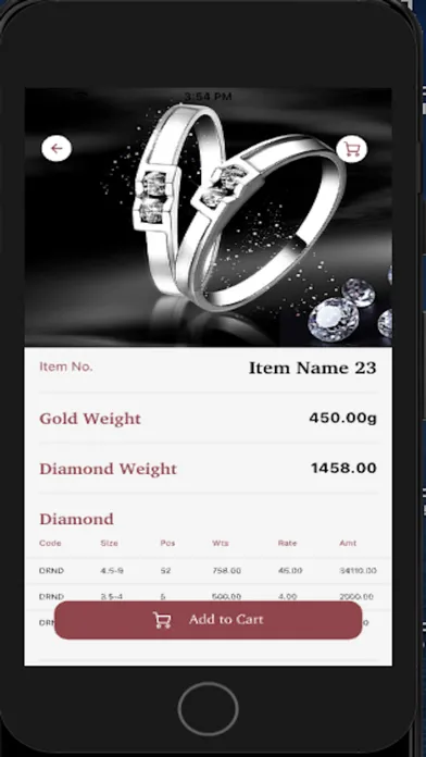 Capturas de tela do B2BJewellery