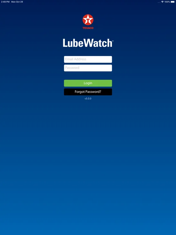 Texaco LubeWatch iPad  Ekran Görüntüleri