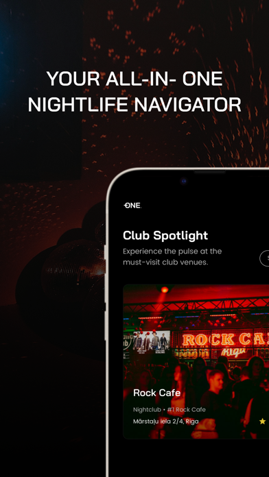ภาพหน้าจอของ Plus One: The Nightlife Guide