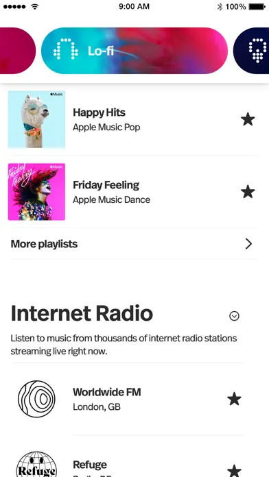 Polaroid Music Screenshots