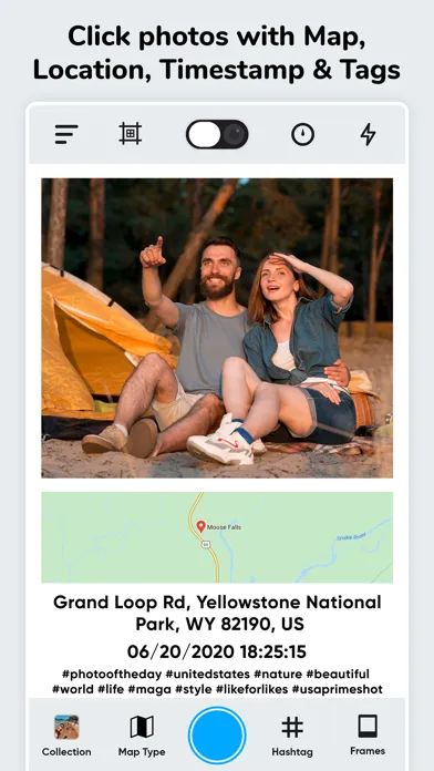 Capturas de pantalla de Polocam Geotagging & timestamp