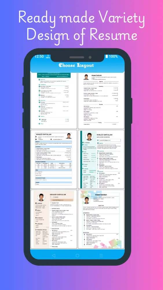 Resume Builder Job or Marriage Screenshots