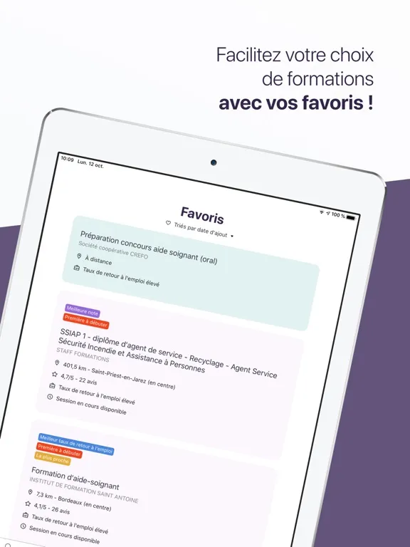 تصاویر Ma Formation - France Travail iPad 