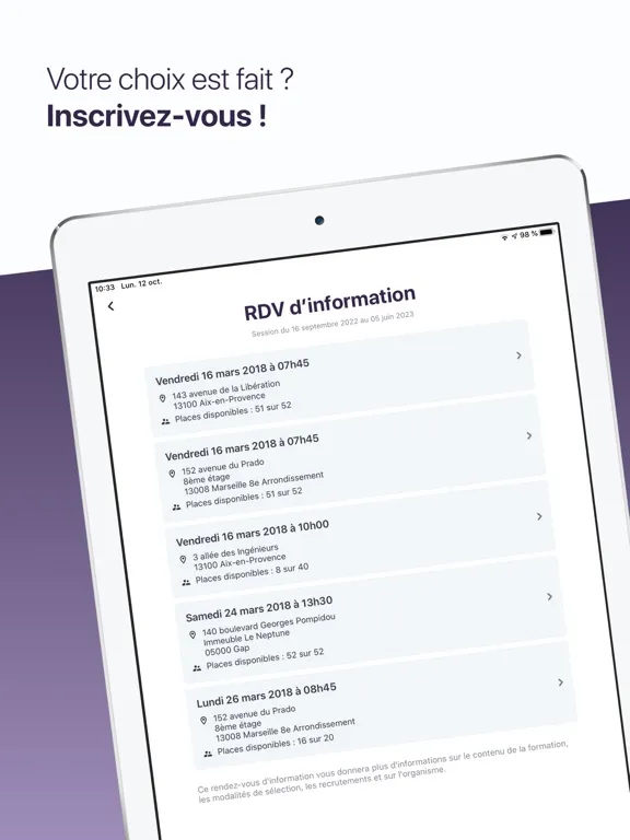 تصاویر Ma Formation - France Travail iPad 