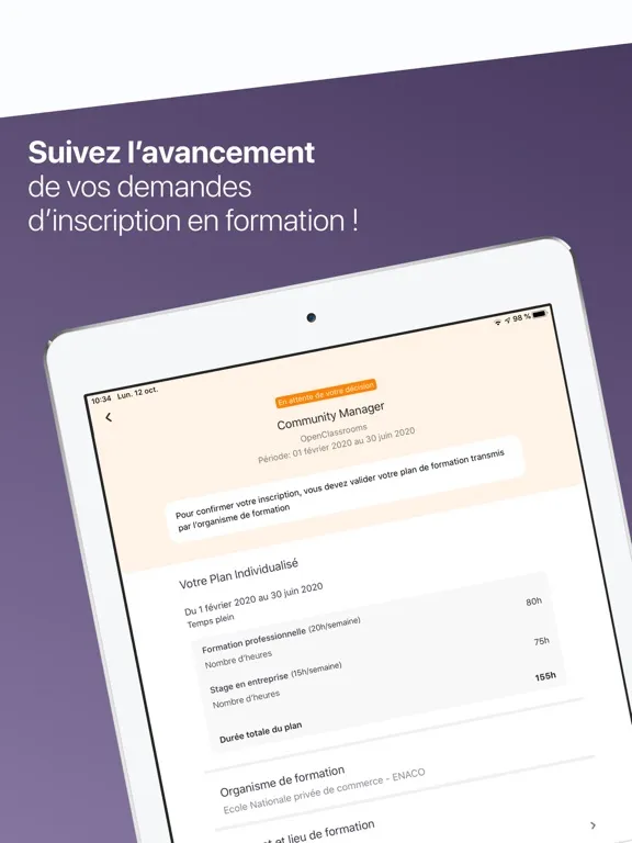 تصاویر Ma Formation - France Travail iPad 