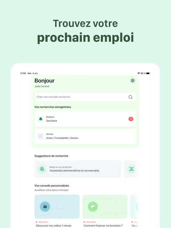 Zrzuty ekranu Mes Offres - France Travail iPad 
