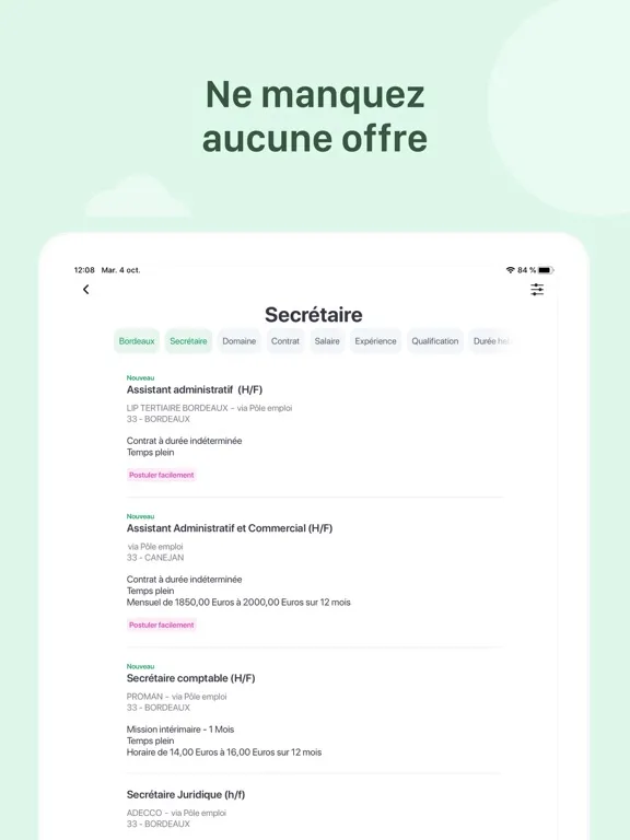 Zrzuty ekranu Mes Offres - France Travail iPad 