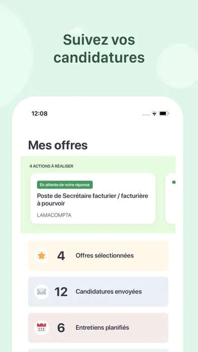 Zrzuty ekranu Mes Offres - France Travail