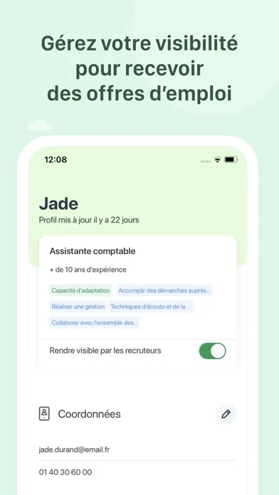 Zrzuty ekranu Mes Offres - France Travail