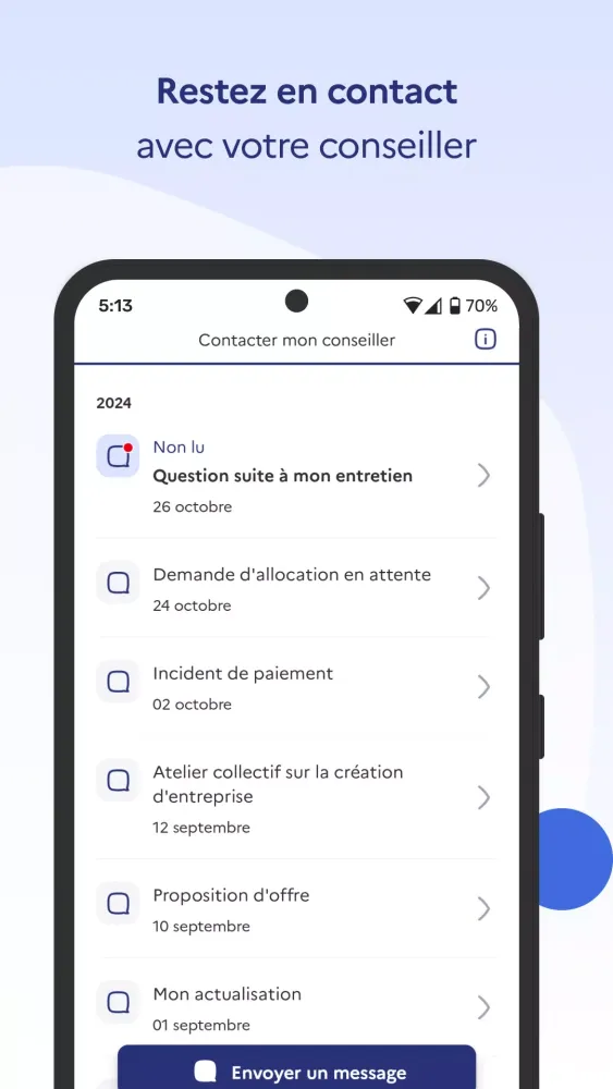 Capturas de pantalla de Mon Espace - France Travail