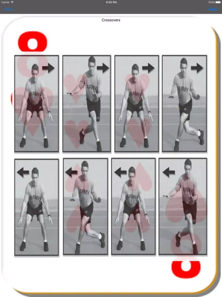 ภาพหน้าจอของ Deck of Cards Workout iPad 