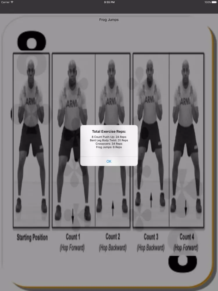 ภาพหน้าจอของ Deck of Cards Workout iPad 