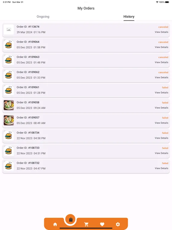 Captures d'écran de Pole Pole Food iPad 