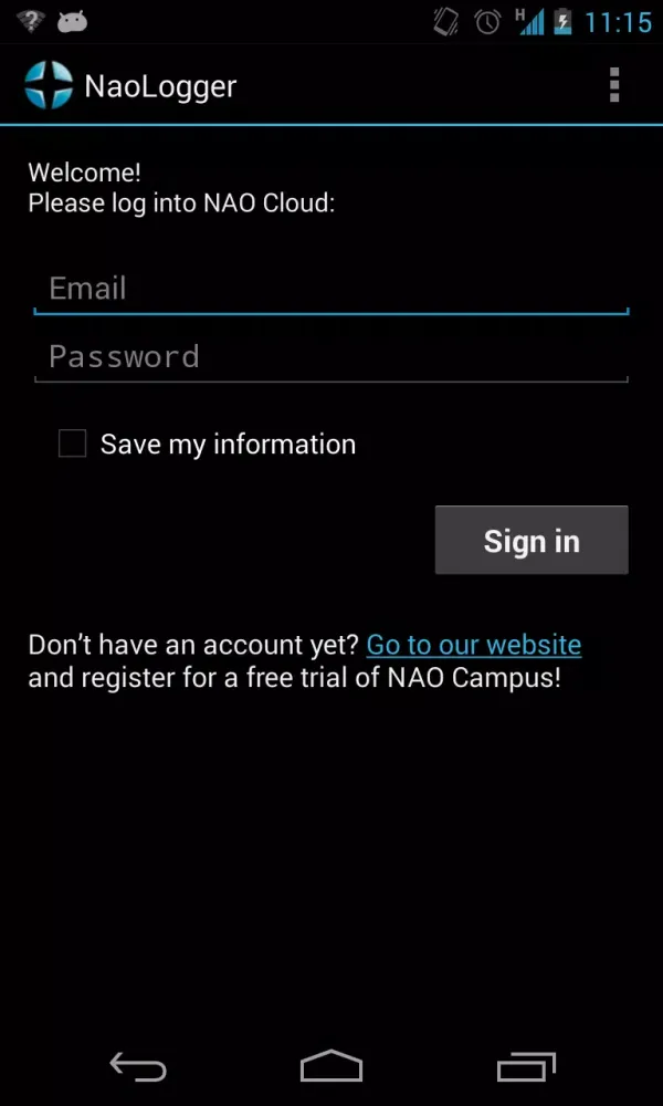 NAO Logger Screenshots