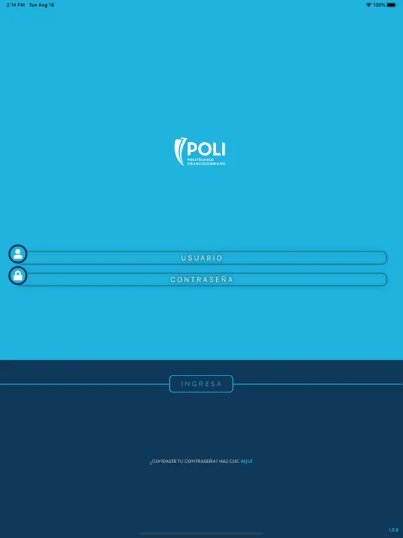 Tangkapan skrin PoligranApp iPad 
