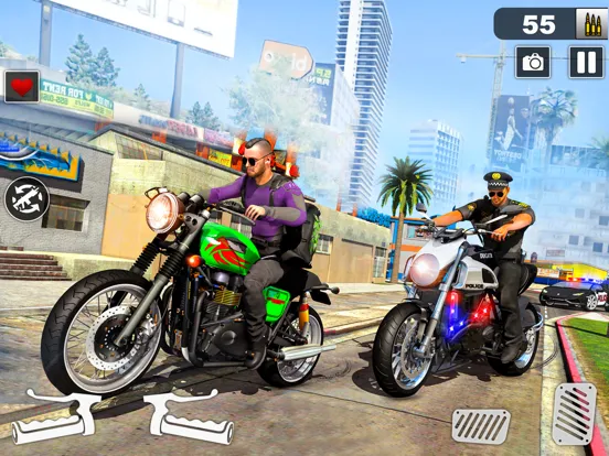 Zrzuty ekranu Police Moto Bike Chase Crime iPad 