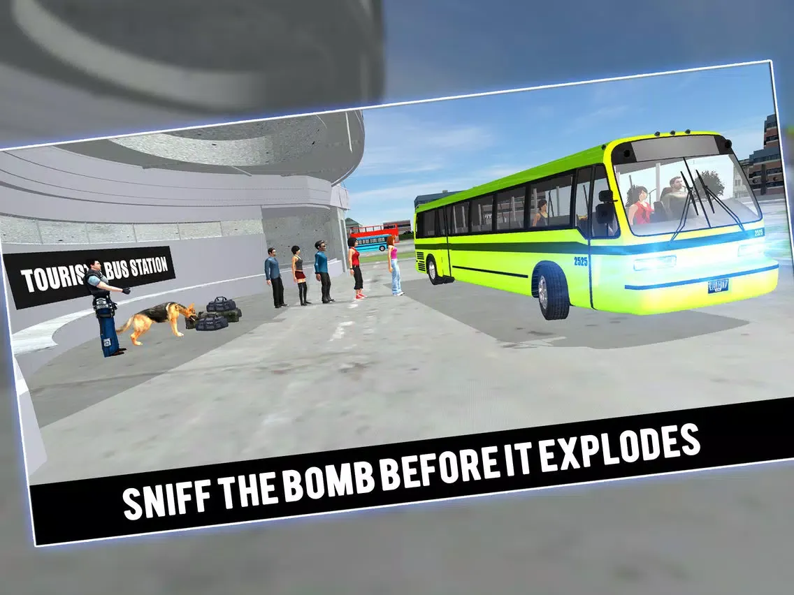 Police Dog Tourist Bus Station iPad  स्क्रीनशॉट