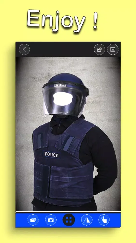ภาพหน้าจอของ Police Suits Man Photo Editor