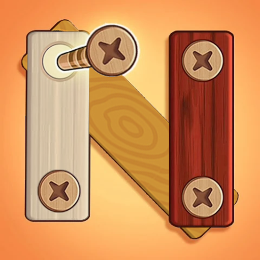Wood Nuts & Bolts Screw Puzzle Wood Nuts & Bolts Screw Puzzle