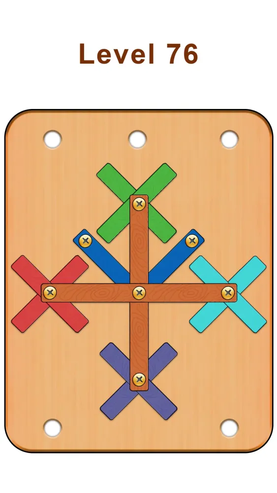 Wood Nuts & Bolts Screw Puzzle应用截图