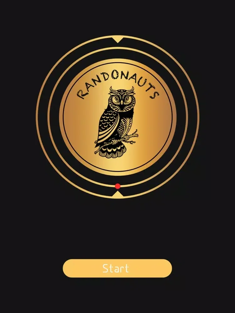 Tangkapan skrin Randonauts. iPad 
