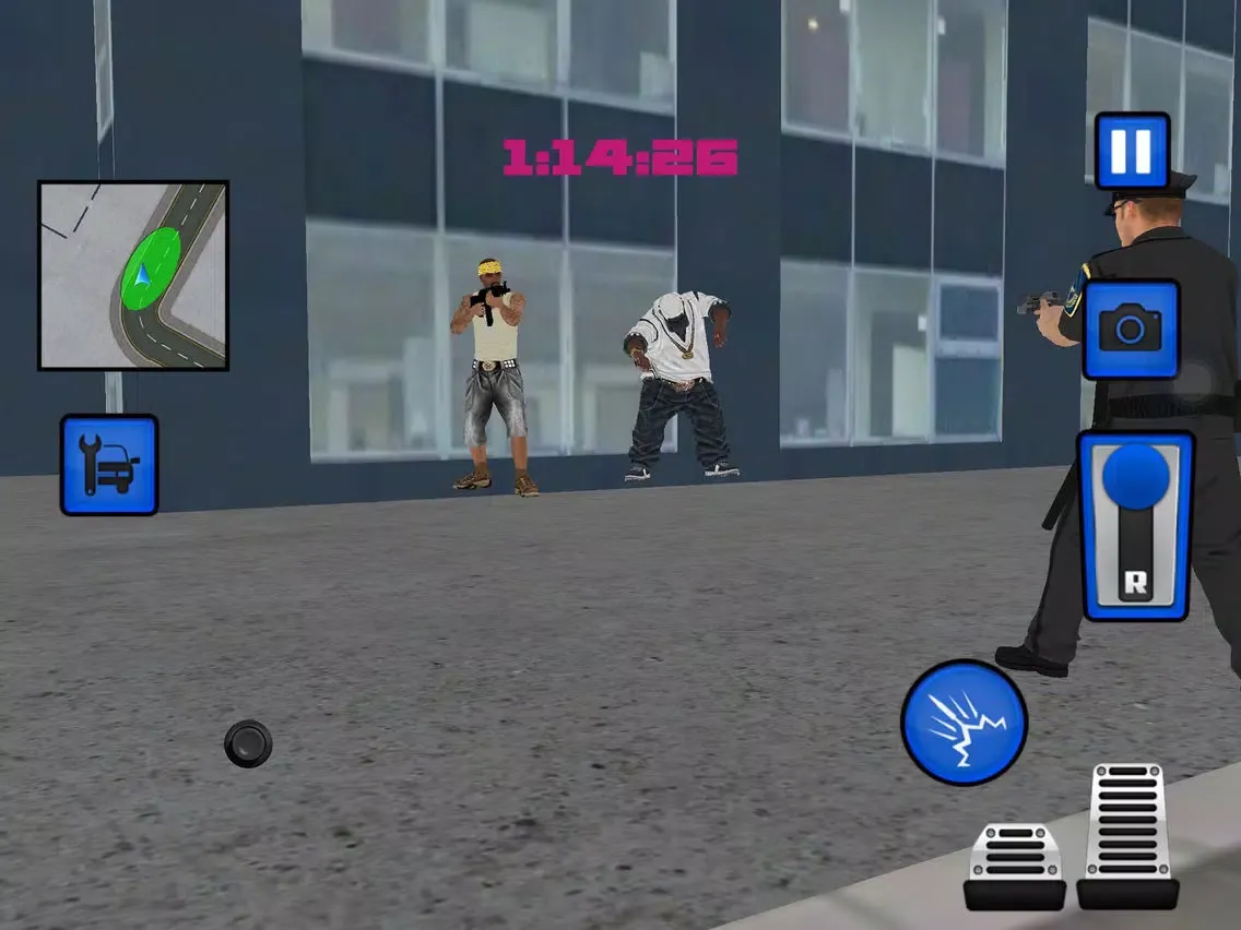The Police Car Driver City parking 3d Simulator iPad  Screenshots