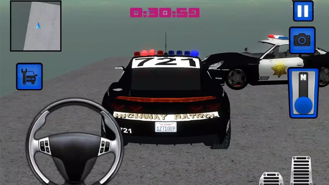 The Police Car Driver City parking 3d Simulator Screenshots