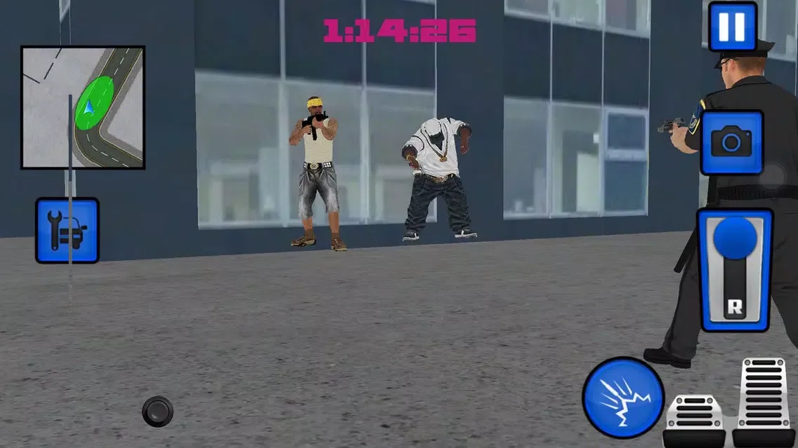The Police Car Driver City parking 3d Simulator Screenshots