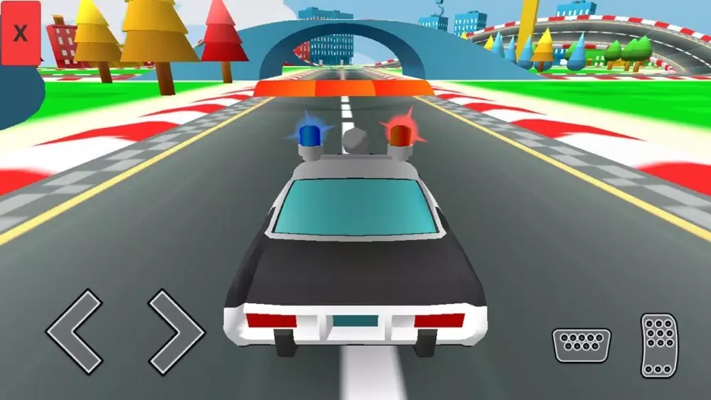 Ảnh chụp màn hình của Police Car Smash Drifting.