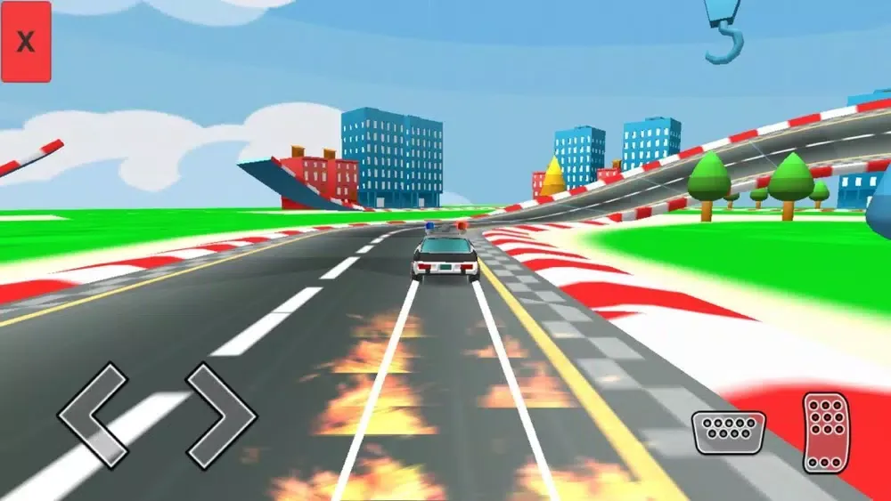 Ảnh chụp màn hình của Police Car Smash Drifting.