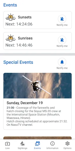 Tangkapan layar ISS on Live:Space Station Live