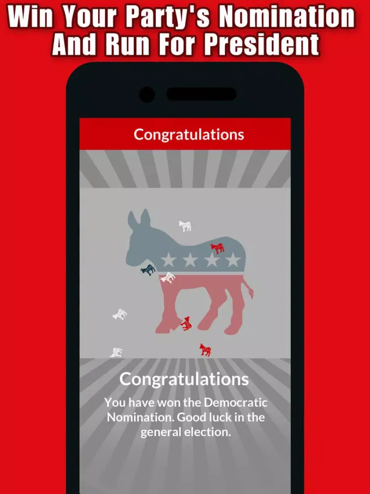 Capturas de tela do Political Run - Democratic Primary - 2016 Presidential Election Trivia iPad 