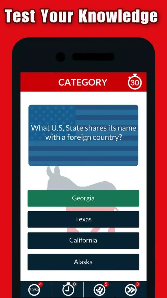 Capturas de tela do Political Run - Democratic Primary - 2016 Presidential Election Trivia