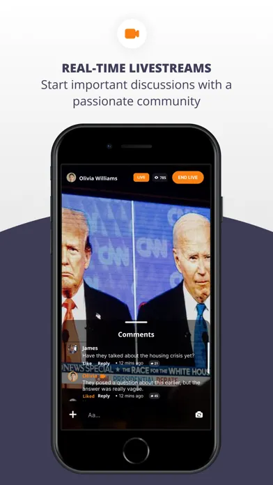 Captures d'écran de PoliticAll: Share your Opinion