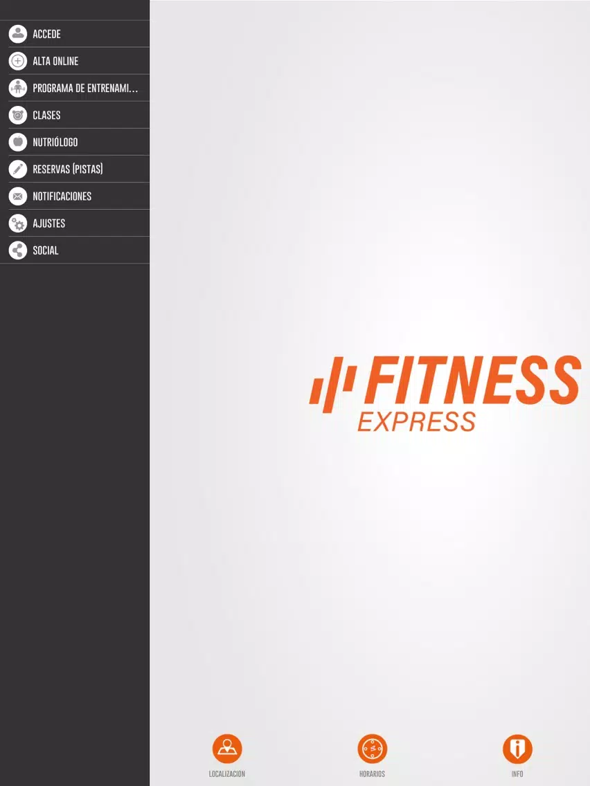 Fitness Express iPad 應用截圖