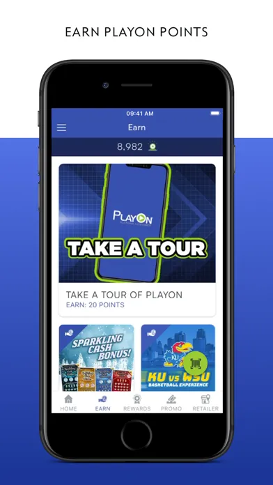Tangkapan layar Kansas Lottery PlayOn®