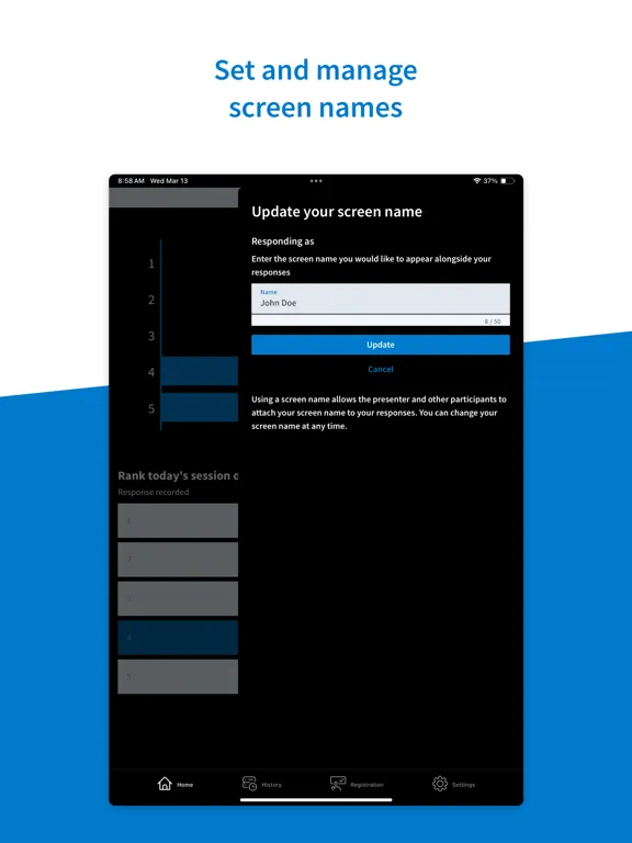 Screenshot di Poll Everywhere iPad 