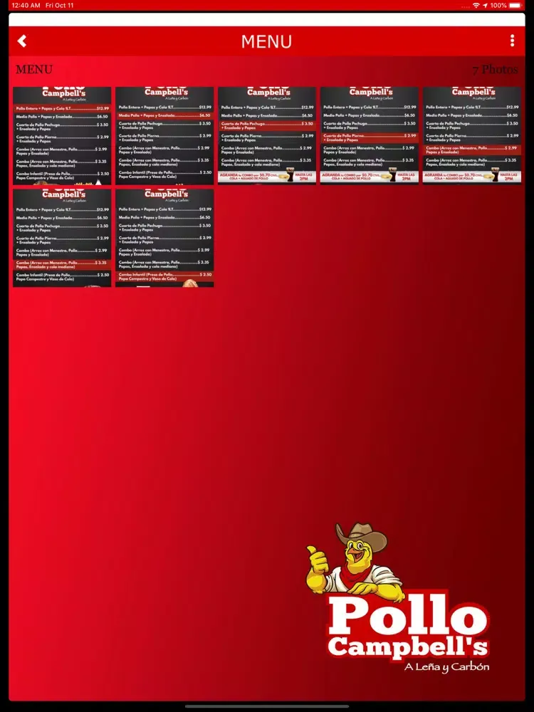 Pollo Campbell´s iPad  Ekran Görüntüleri