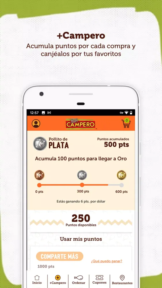 Capturas de pantalla de Pollo Campero El Salvador