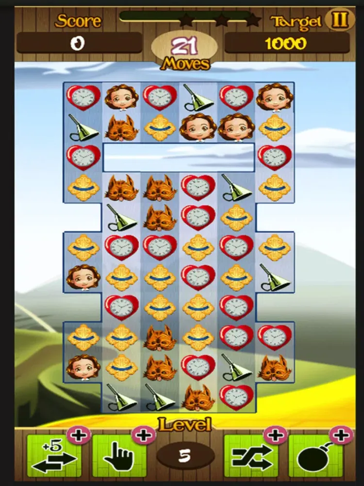 Match 3 Quest – Wizard of OZ Edition iPad  Screenshots