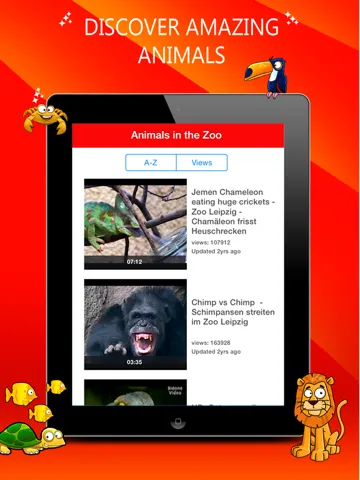 Kids Videos HD -  safe YouTube video for kids iPad  Screenshots
