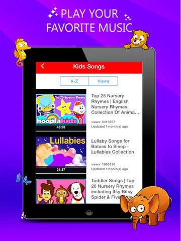 Kids Videos HD -  safe YouTube video for kids iPad  Screenshots