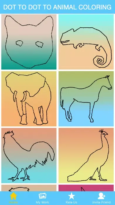 Dot To Dot To Animal Coloring Screenshots
